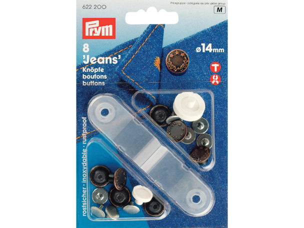 Prym Knapper Jeans 14mm – 8stk