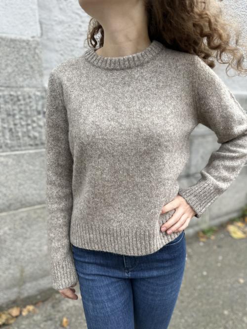 Ava Knit O-Neck - Irish Cream 