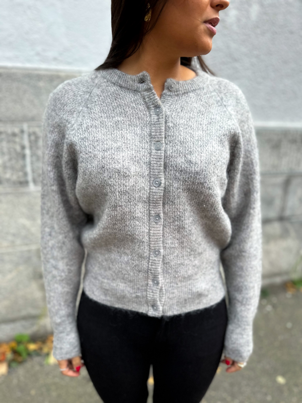 Filuca Knit Cardigan - Steel Grey - Image 1