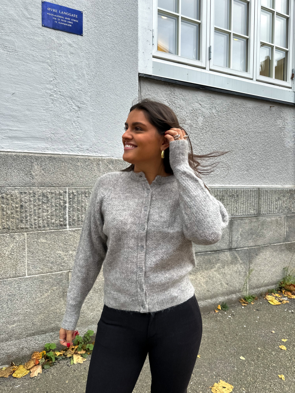 Filuca Knit Cardigan - Steel Grey - Image 3