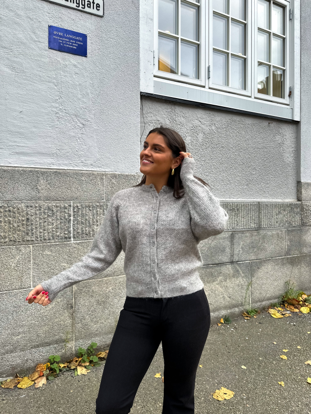 Filuca Knit Cardigan - Steel Grey - Image 5
