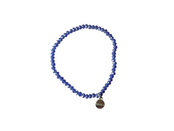 LIZAS perlearmbånd - "Fineville" 2mm Sapphire
