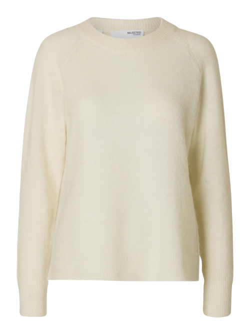 Lulu Knit O-Neck - Snow White