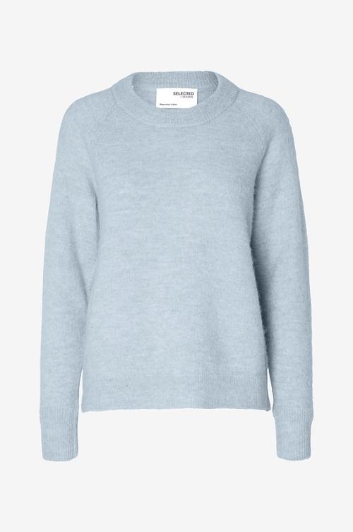 Lulu Knit O-Neck - Cashmere Blue