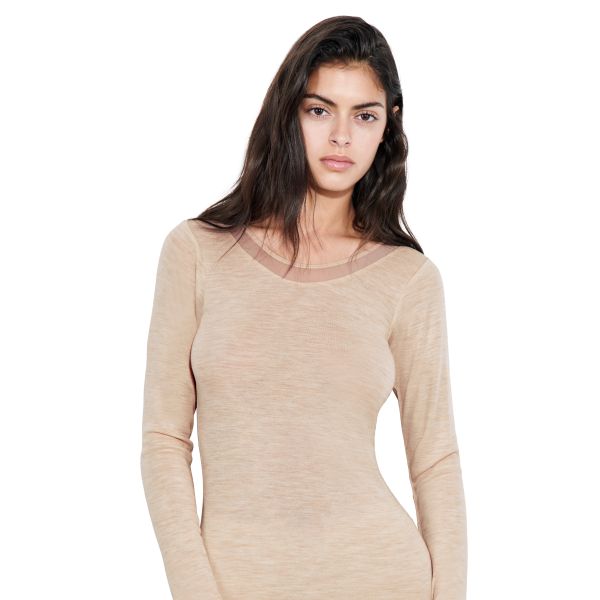 Juliana long sleeve, Heather nude