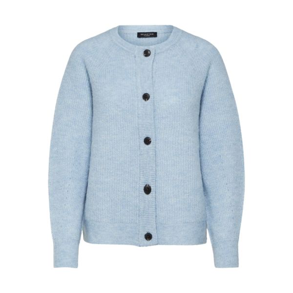 Lulu Knit Short Cardigan - Cashmere Blue 