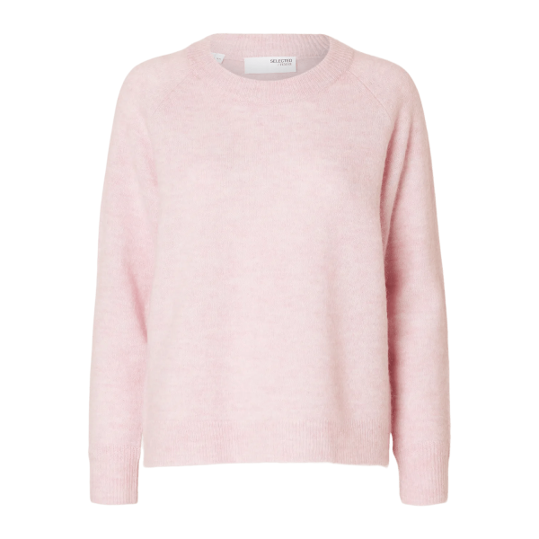 Lulu Knit O-Neck - Bleached Mauve