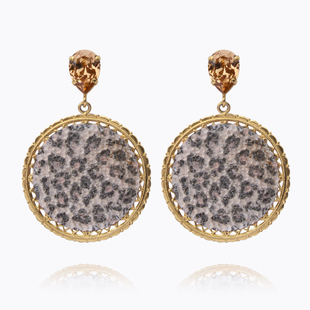 Alexandra Crystal Rocks / Leopard - Gold 