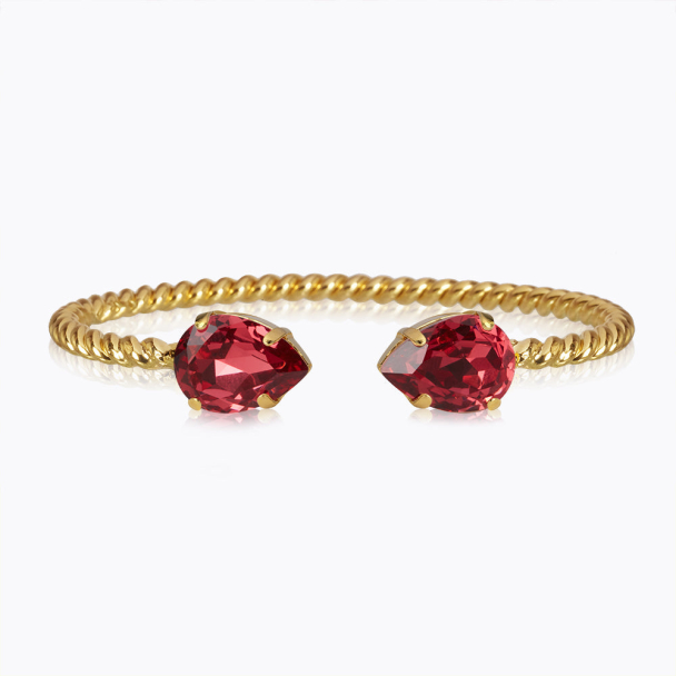 Mini Drop Bracelet - Mulberry Red