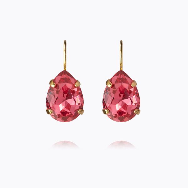 Mini Drop Clasp Earrings - Mulberry Red 