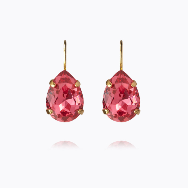 Mini Drop Clasp Earrings - Mulberry Red 