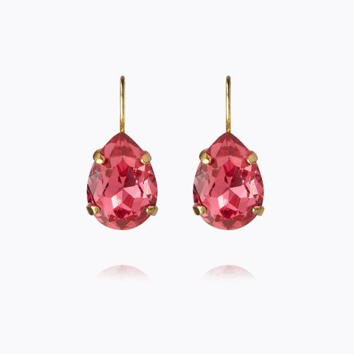 Mini Drop Clasp Earrings - Mulberry Red 