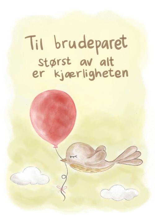 Kort med mening - Til brudeparet