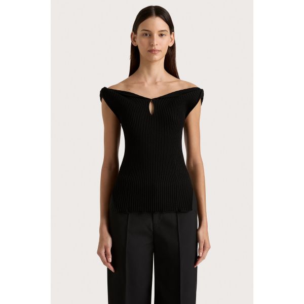 Heidi Knit Top - Black