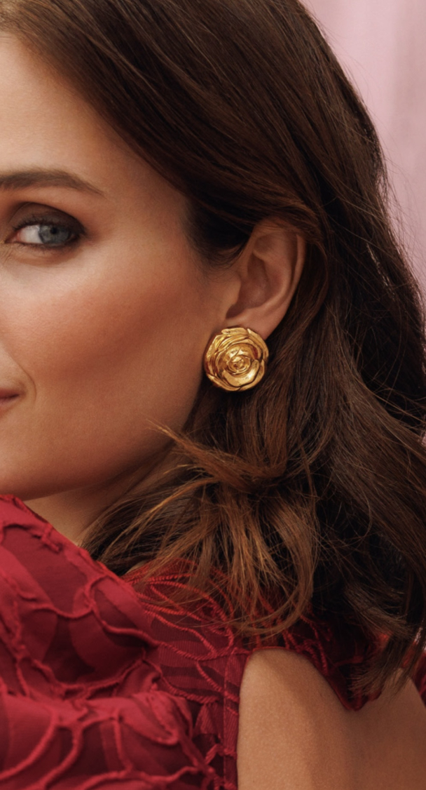 Rosita Earrings Gold - Gold  - Image 2