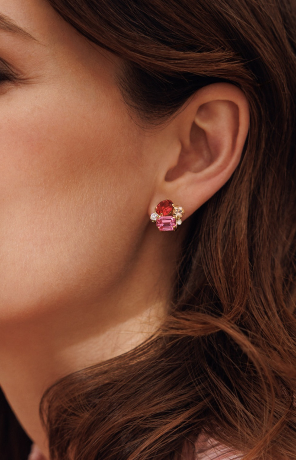 Petite Carolina Earrings - Scarlet Combo  - Image 2