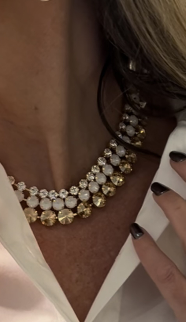 Elora Necklace Gold - Electric White  - Image 3