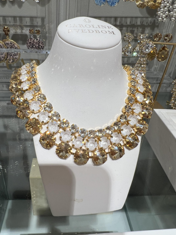 Elora Necklace Gold - Electric White  - Image 4