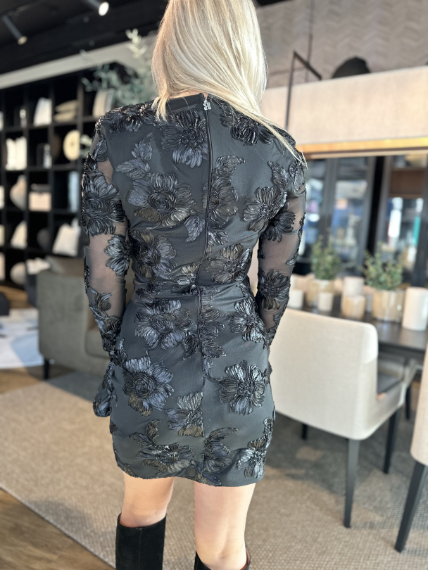 Flower Mesh Mini Dress -  - Image 2