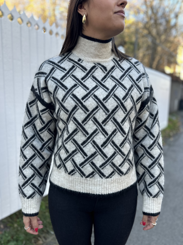 Kaja Knit T-Neck - Brazilian Sand - Image 1