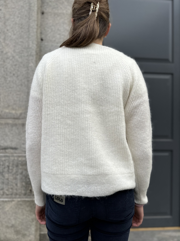 Lulu Knit Short Cardigan - Snow White  - Image 2