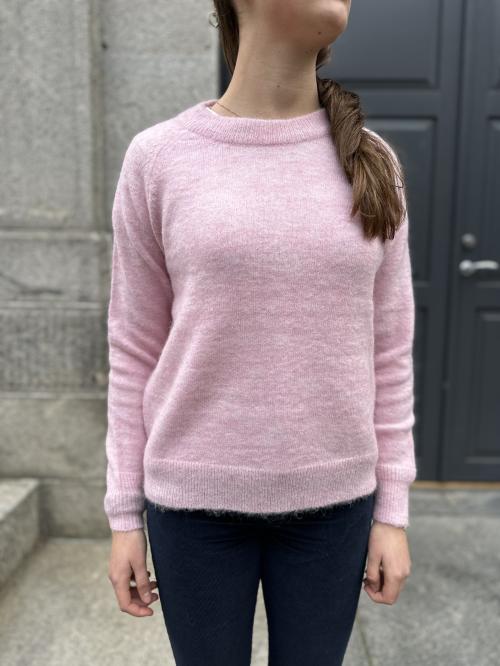Lulu Knit O-Neck - Bleached Mauve