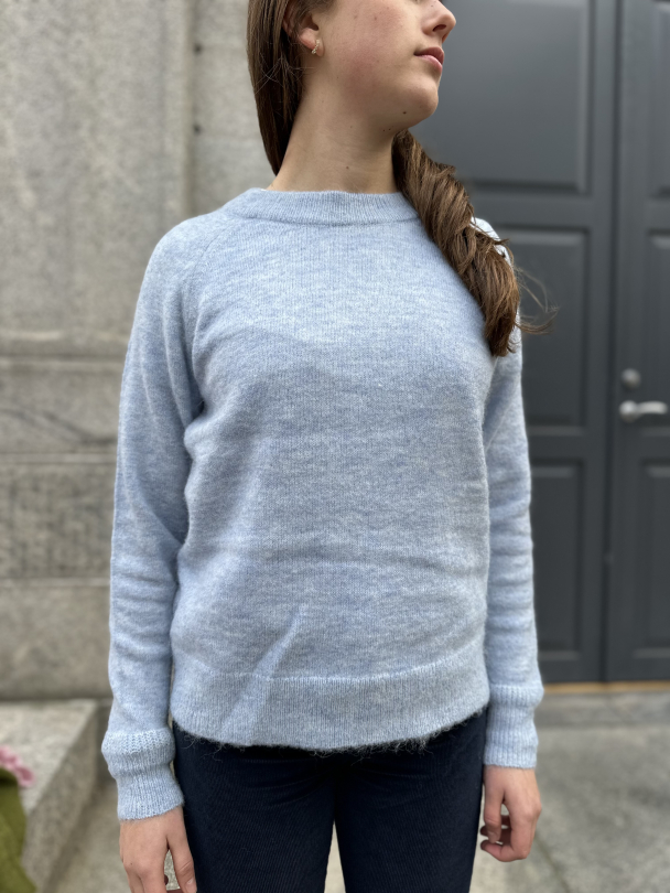 Lulu Knit O-Neck - Cashmere Blue - Image 1