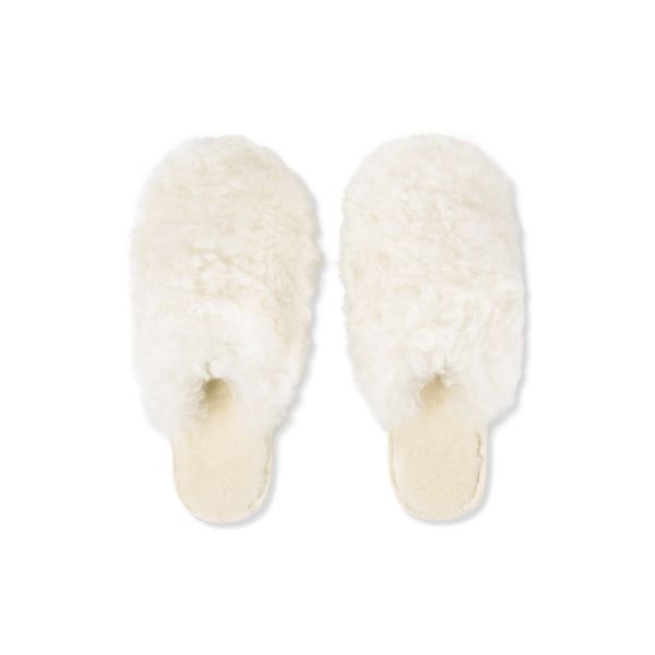 LOUNGE SLIPPERS - SHEARLING  - CREAM