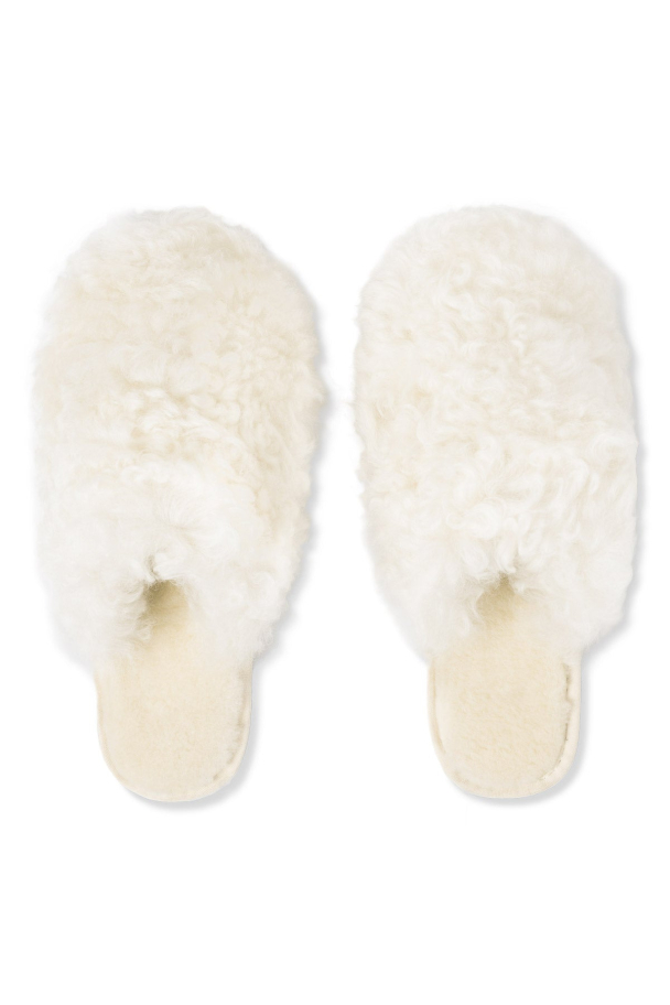 LOUNGE SLIPPERS - SHEARLING  - CREAM - Image 1