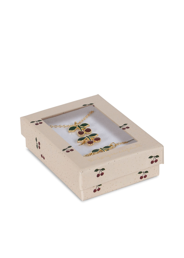 Cherry Jewelry Set - Gold - Image 1