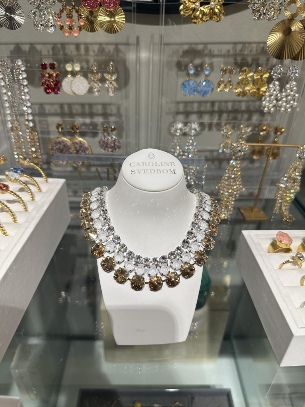 Elora Necklace Rhodium - Electric White  - Image 2