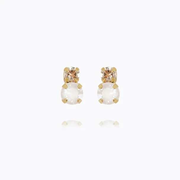 Leah Earrings - Electric White Combo 