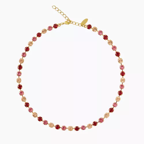 Nicola Necklace - Scarlet Combo 