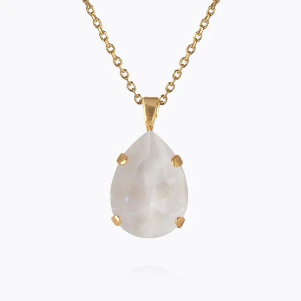 Mini Drop Necklace - Electric White 
