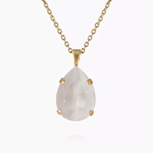 Mini Drop Necklace - Electric White 