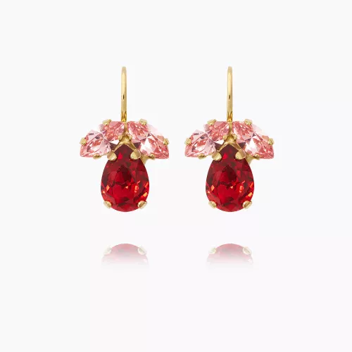 Petite Timo  Earrings -  Scarlet Combo 