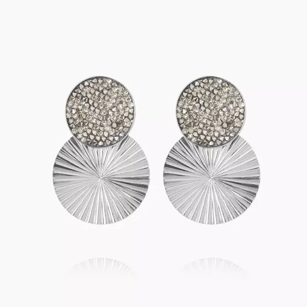 Lizzy Earrings Rhodium  - Cal Gold 