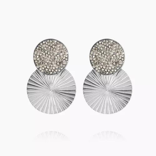 Lizzy Earrings Rhodium  - Cal Gold 