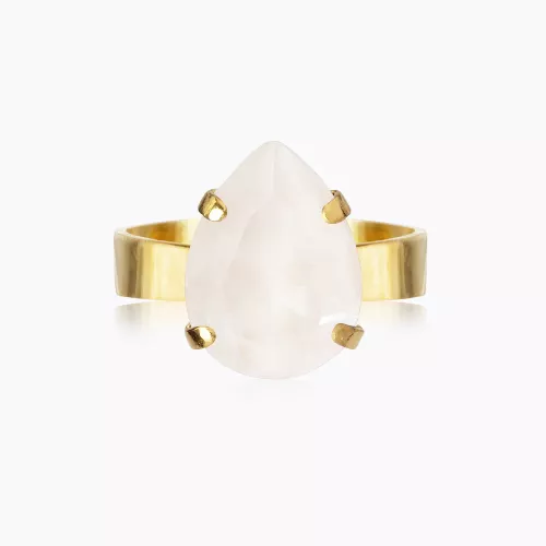 Mini Drop Ring - Electric White 