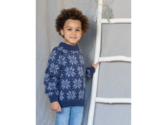 189-14 Genser med stjernem&oslash;nster til barn
