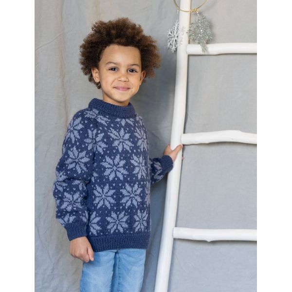 189-14 Genser med stjernem&oslash;nster til barn