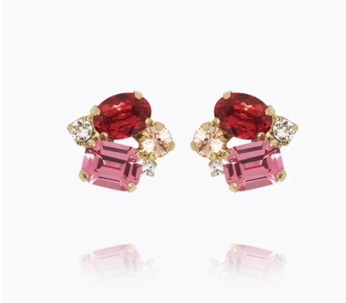 Petite Carolina Earrings - Scarlet Combo 