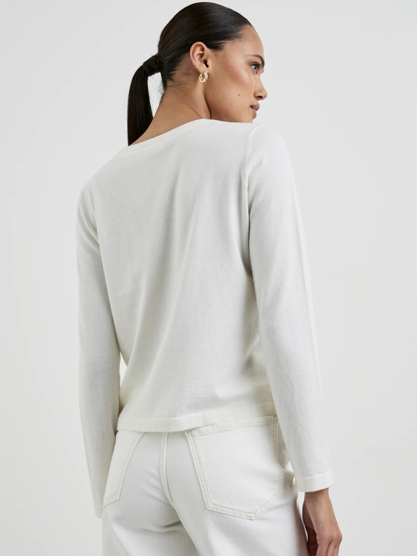 Cotton Cashmere Long Sleeve Tee - Image 2