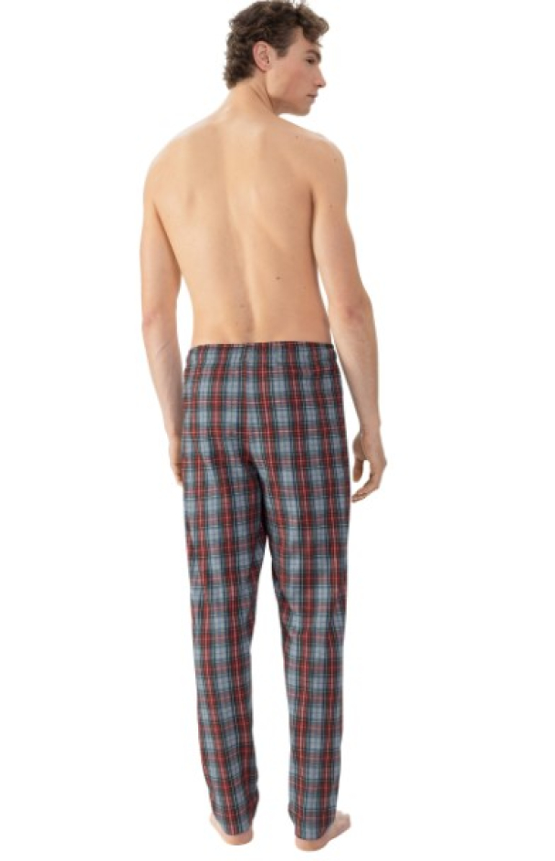 Checkered pattern, light grey melange - Image 2