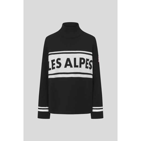 Les Alpes Knitted Sweater - Black