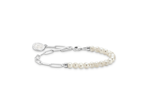 Thomas Sabo - Pearl Charistma Coin Armbånd 3,8mm