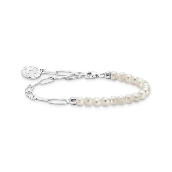 Thomas Sabo - Pearl Charistma Coin Armbånd 3,8mm