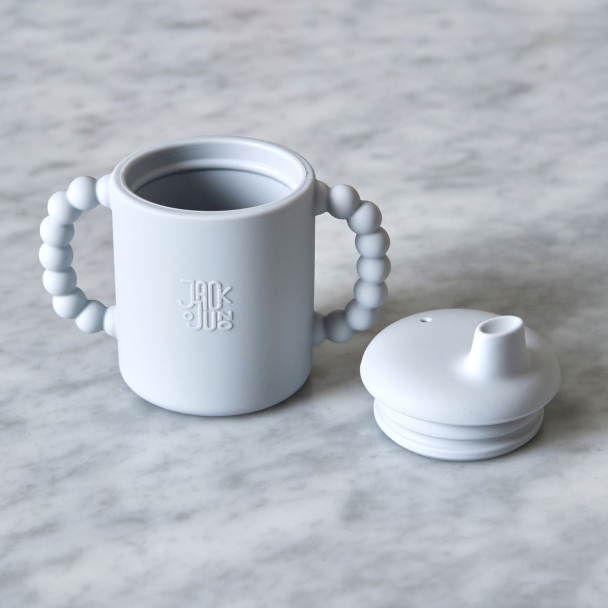 Jack o Juno | Bubble Sippy Cup - Glacier Grey - Image 3