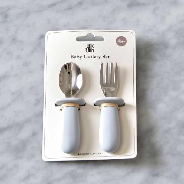 Jack o Juno | Baby Cutlery Set - Glacier Grey - Image 2