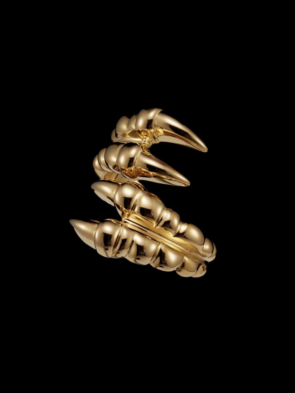 Claw Ring Double Gold-plated Silver - Image 3